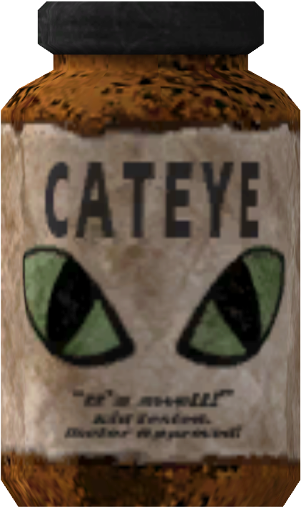 Cateye Fallout (500x750), Png Download