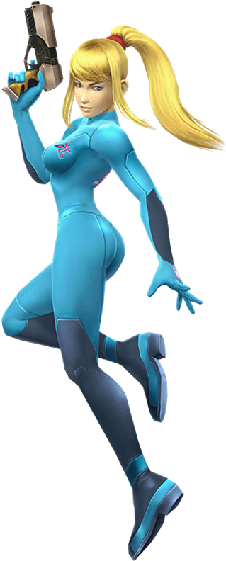 Zero Suit Samus Pictures, Images And Photos - Samus Sans Armure Brawl (341x800), Png Download