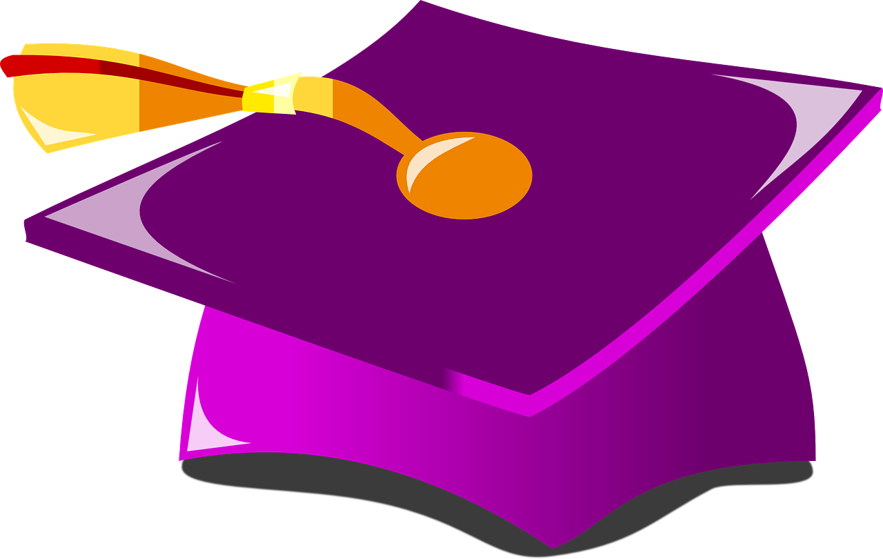 Graduation Cap Education School College Ha - Graduation Cap Clip Art (536x340), Png Download