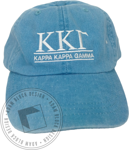 Kappa Kappa Gamma Embroidered Hat - Baseball Cap (464x585), Png Download