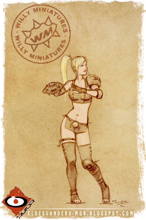 Clipart Royalty Free Download Amazon Drawing Fantasy - Willy Miniatures (510x766), Png Download