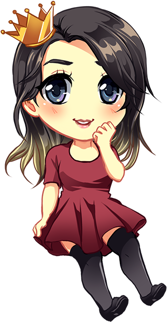 Thequeen - Anime Girl Chibi Png (400x700), Png Download