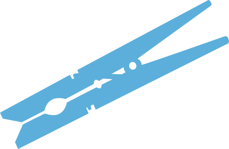 Clothespin - Blue Clothespin (459x298), Png Download