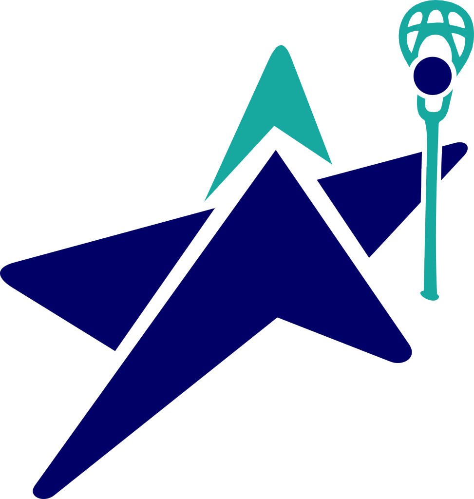 Shining Star Lacrosse Blue Star Lacrosse - Star Lacrosse Logo (973x1024), Png Download
