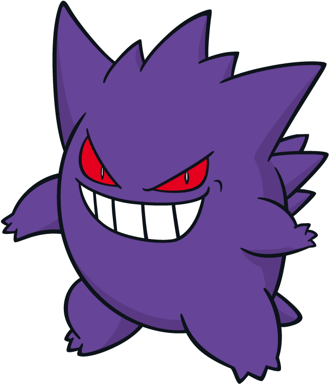 Gengar Pokemon Character Vector Art - Pokemon Dream World Gengar (800x800), Png Download