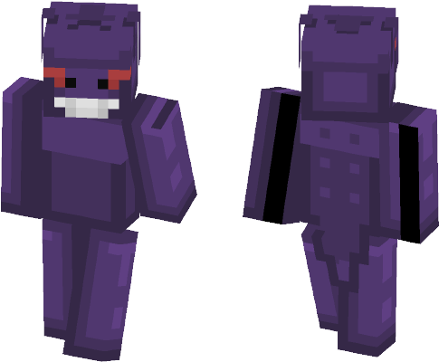 Gengar - Lil Uzi Vert Minecraft Skin (584x497), Png Download