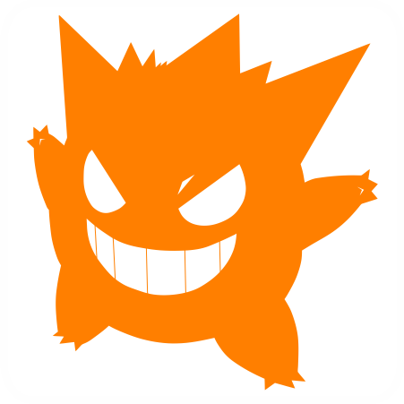 Gengar - Pokemon - Pokemon Silhouettes (451x451), Png Download
