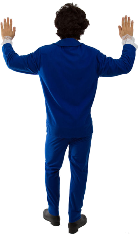 Austin Powers Deluxe Official Costume Jokers Masquerade - Standing (500x793), Png Download