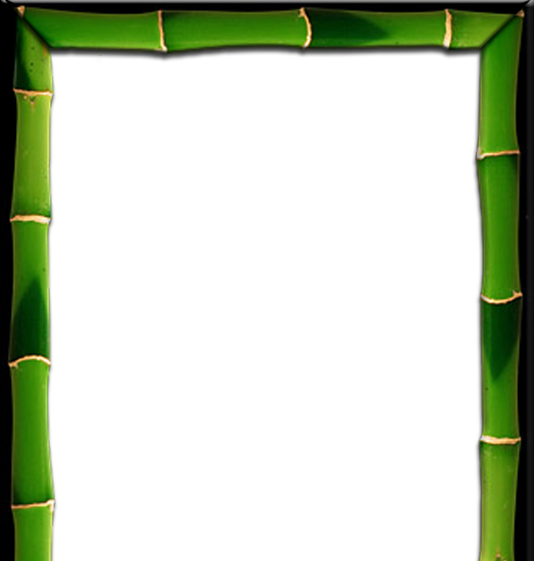Bamboo Frame 2 - Picture Frame (600x630), Png Download