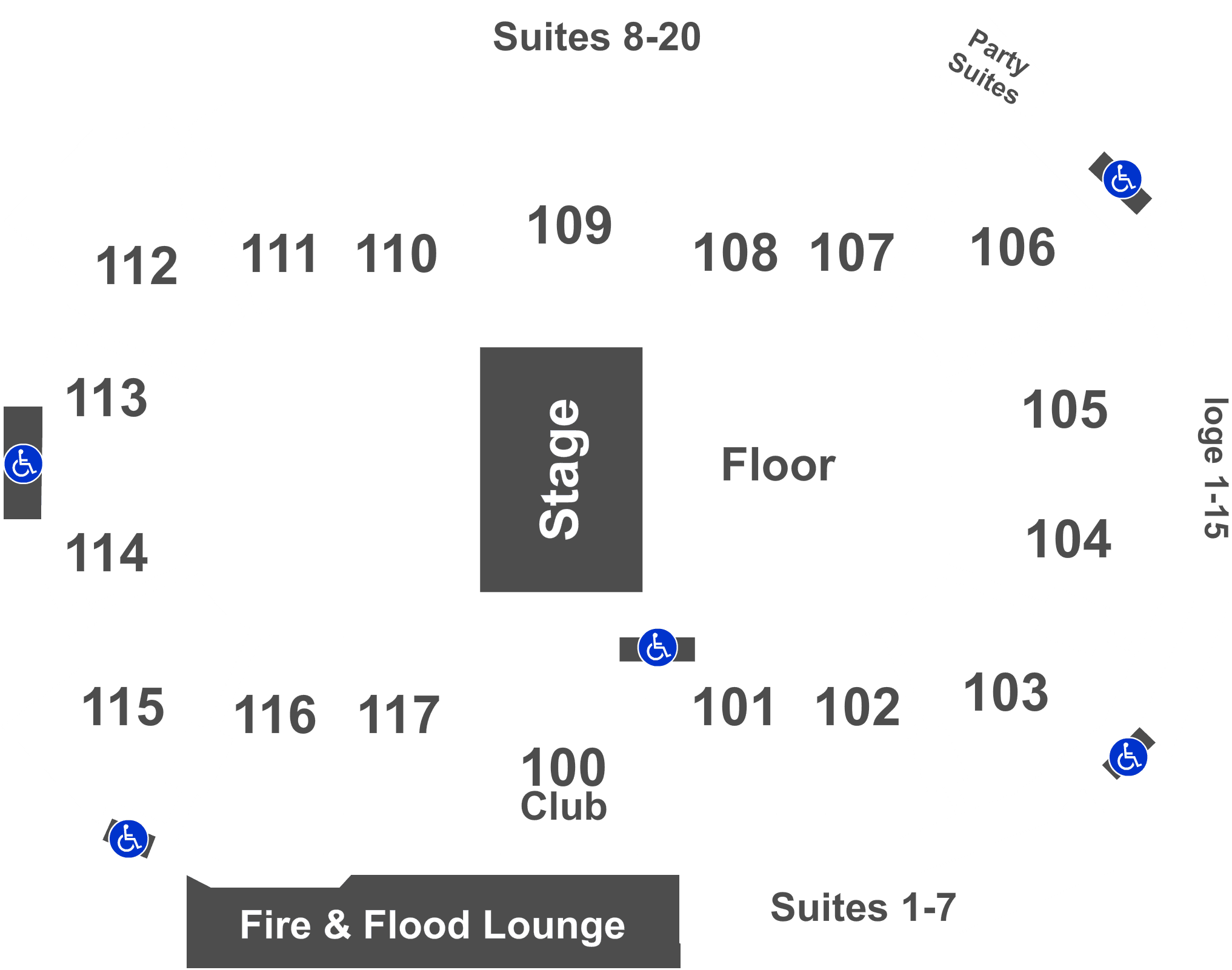 Legend - K Rock Centre Seating Chart (2100x1652), Png Download