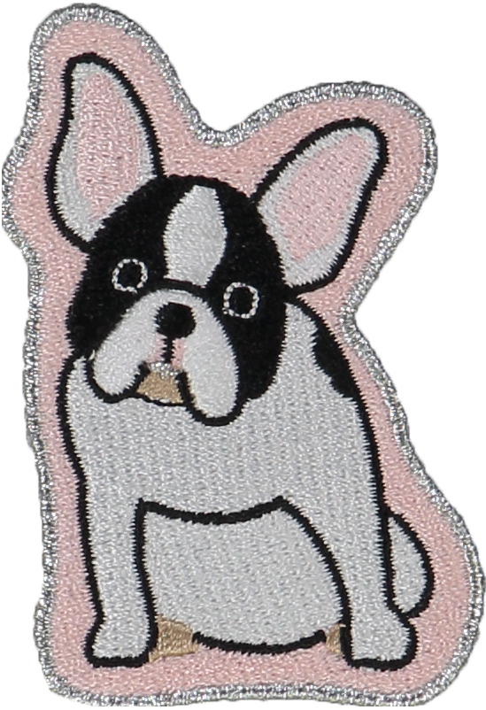 French Bulldog Sticker Patch - Boston Terrier (549x802), Png Download