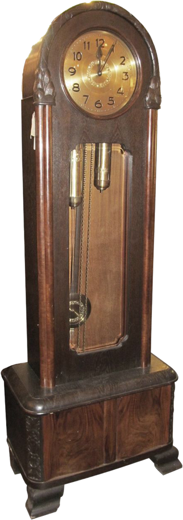 Hand Carved German Grandfather Clock - Clock (1023x1023), Png Download