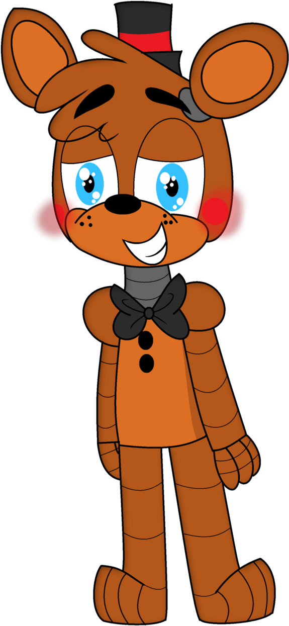 Picture Challenge Freddy By Rainbowzforlife On - Cool Fnaf Freddy Drawing (619x1292), Png Download