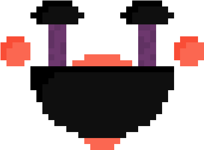 Fnaf 2 Marionette By - Musical Ly Pixel Art (444x341), Png Download