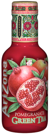 Arizona Iced Tea - Arizona Pomegranate Green Tea (500ml) (500x500), Png Download