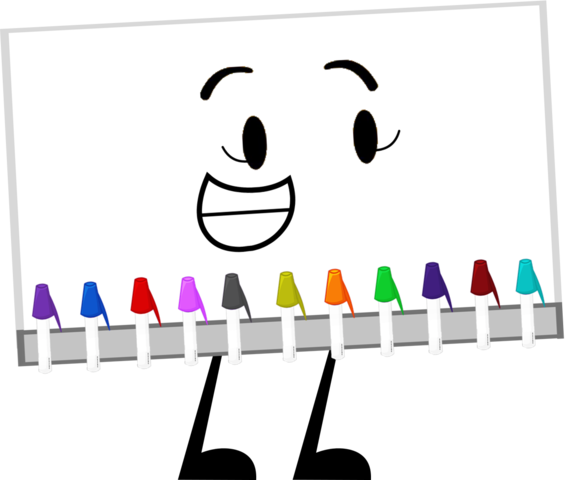 Whiteboard New Pose (565x480), Png Download