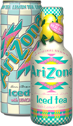 Esta Bebida Creada Hace 25 Años Todavía Es Uno De Sus - Arizona Lemon Tea 16.9 Oz (319x431), Png Download