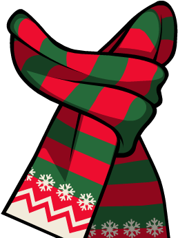 Christmas Scarf Png - Christmas Scarf Clip Art (800x800), Png Download