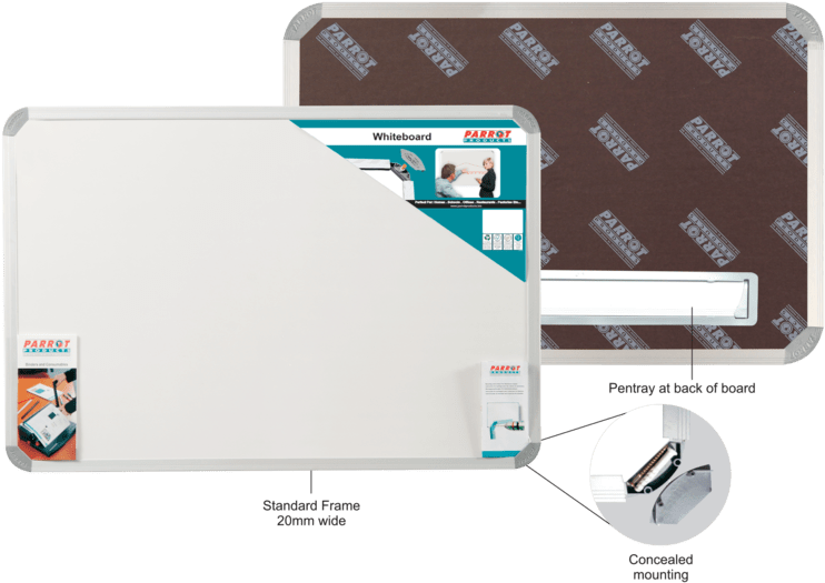 Parrot Products Parrot Whiteboard Magnetic - White (800x551), Png Download
