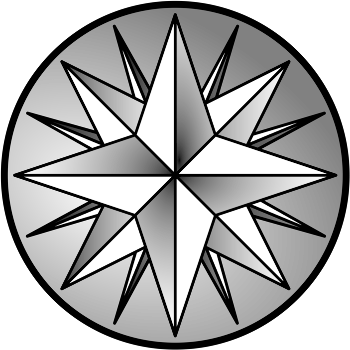 Russian Criminal Tattoos Prison Tattooing Nautical - Rosa De Los Vientos Dibujo (750x750), Png Download