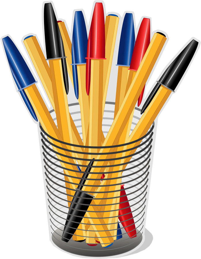 Jpg Free Stock Drawing Gum Marker - Clipart Image Of Pens (1256x1295), Png Download