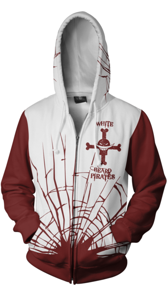 Pirate Beard Png - One Piece Whitebeard Hoodie (386x600), Png Download
