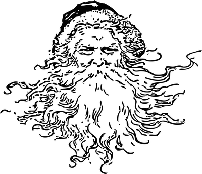 Whitebeardsmall - Santa Face Png Transparent (400x346), Png Download