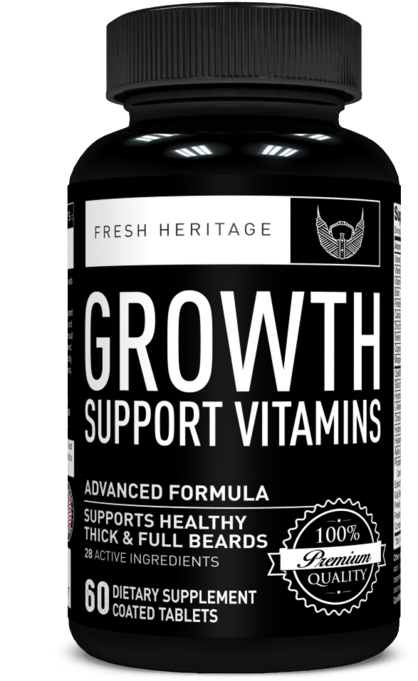 Hair Growth Support Vitamins - Beard (1080x1080), Png Download