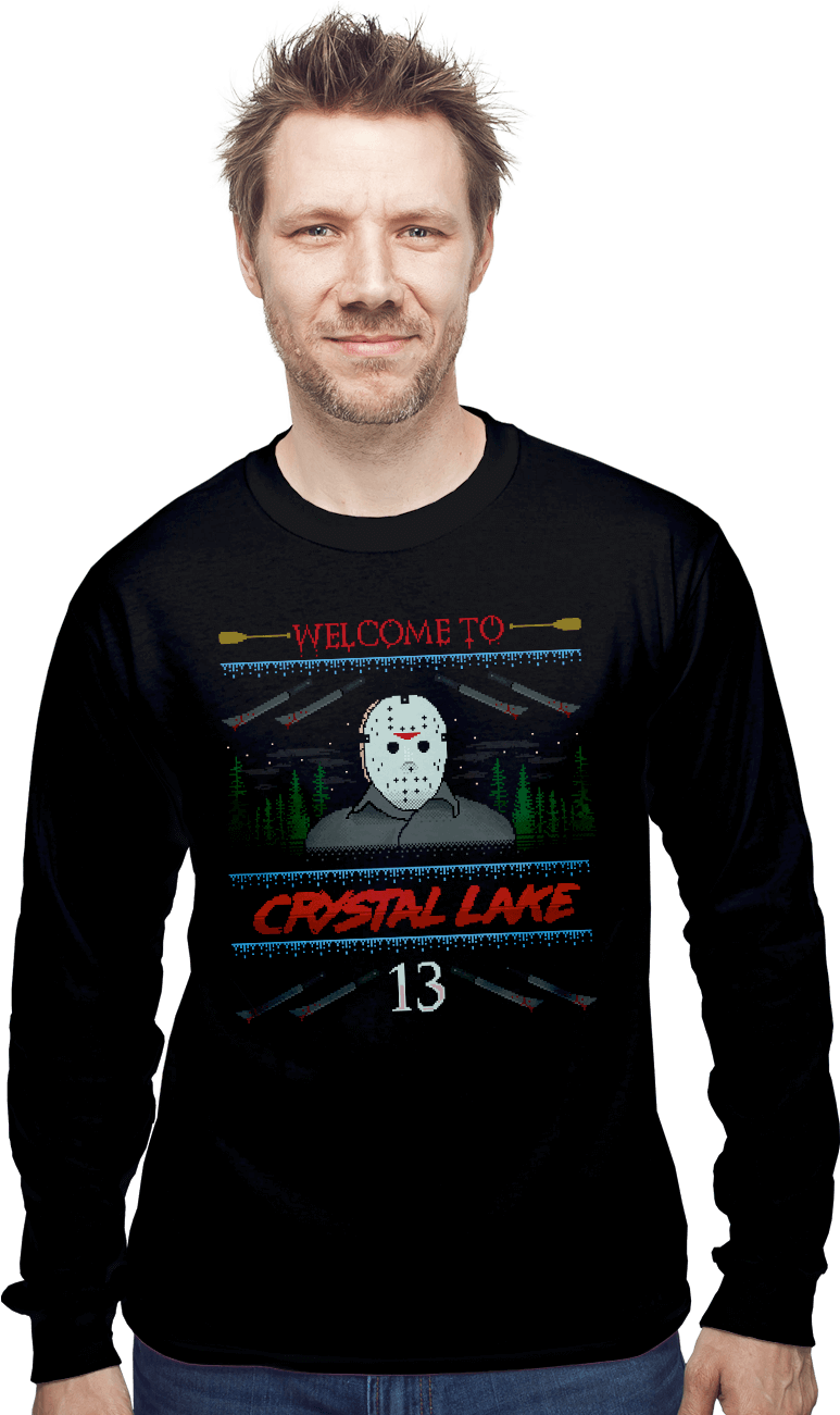 Welcome To Crystal Lake - Sweater (930x1300), Png Download