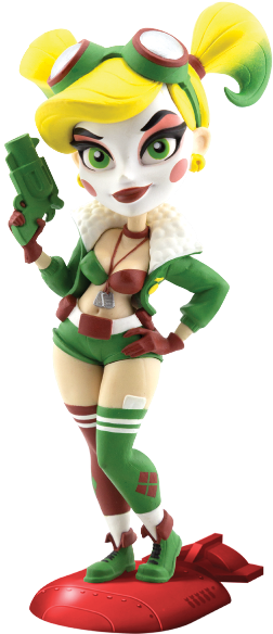 Consumer Products, On Behalf Of Dc Entertainment, Announced - Dc Bombshells Harley Quinn Figure (297x607), Png Download