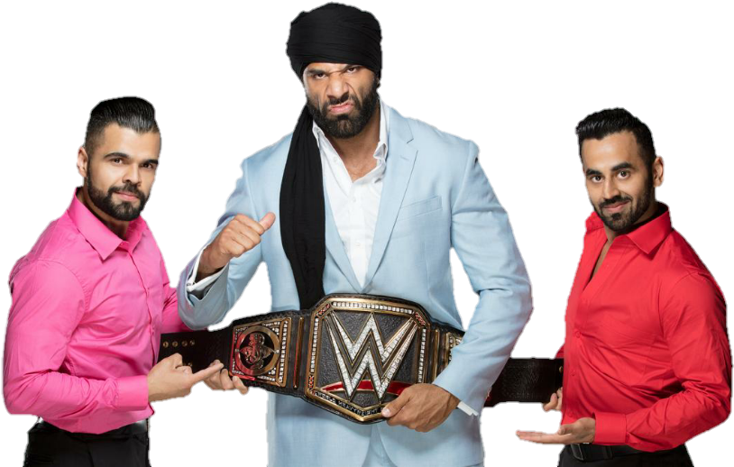 Jinder Mahal Png Hd - Jinder Mahal Singh Brothers (827x519), Png Download