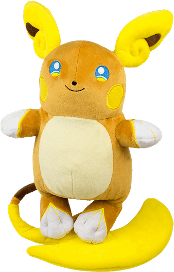 Pokemon Alolan Raichu Plush (600x600), Png Download