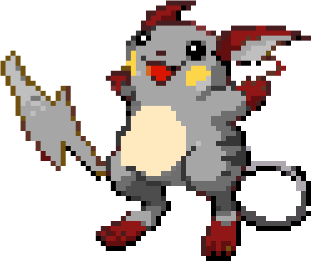 Raichu - Pokemon Raichu Pixel (740x650), Png Download