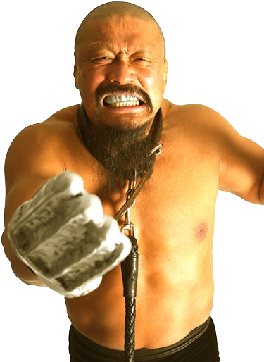 What The Fuck Is The Iron Finger Btw - Takashi Iizuka Njpw (392x523), Png Download