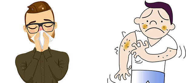 People Png - Allergy Png (848x296), Png Download