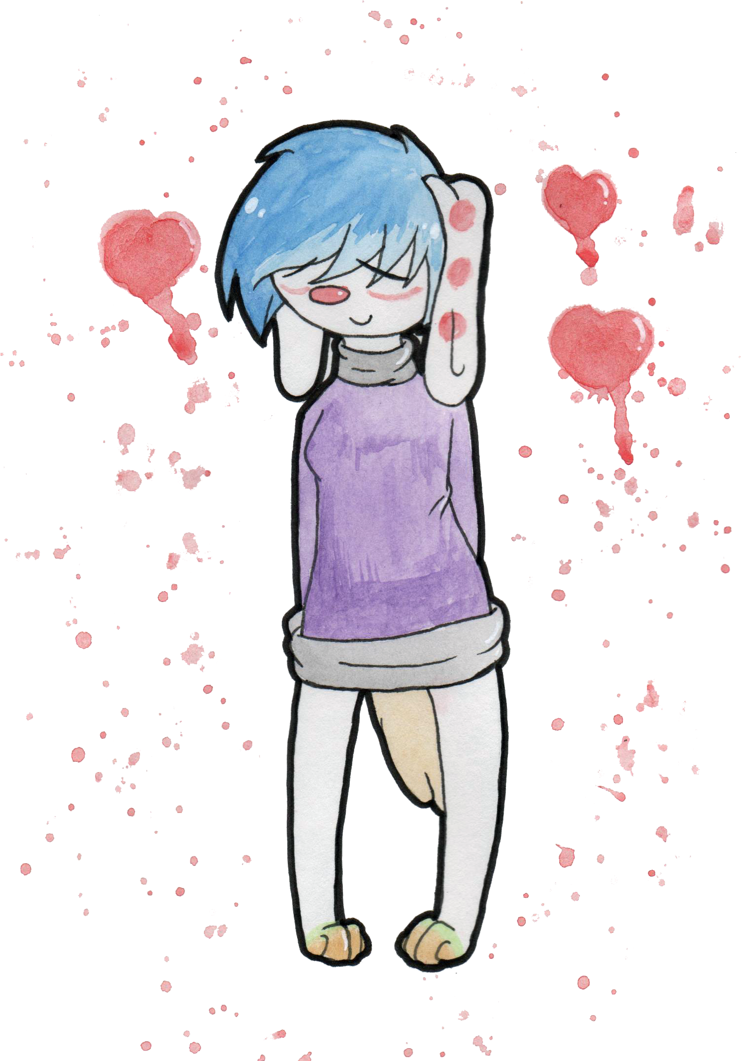 But At Least Im Happy - Cartoon (1522x2151), Png Download