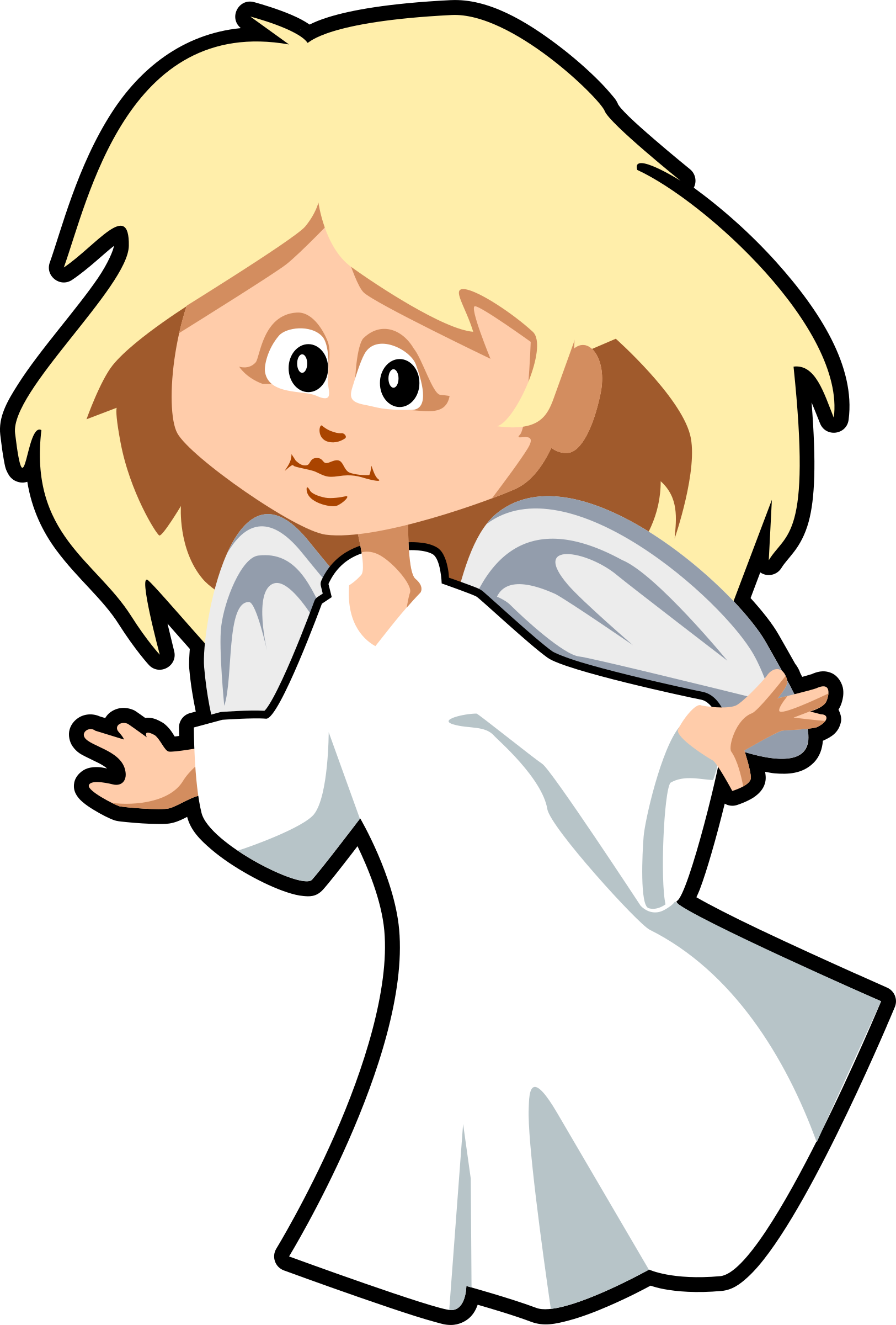 Angel Cartoon Hd Wallpaper - Angel Clipart (1624x2400), Png Download