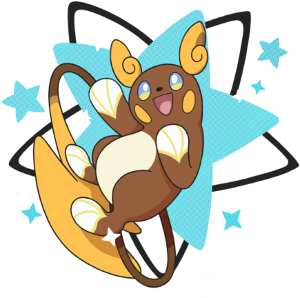 Shiny Raichu Sun Download - Shiny Alolan Raichu Fanart (500x538), Png Download