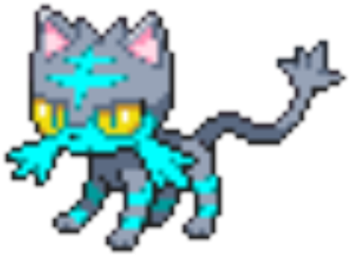 Flare Litten - Aura Litten Project Pokemon (420x420), Png Download