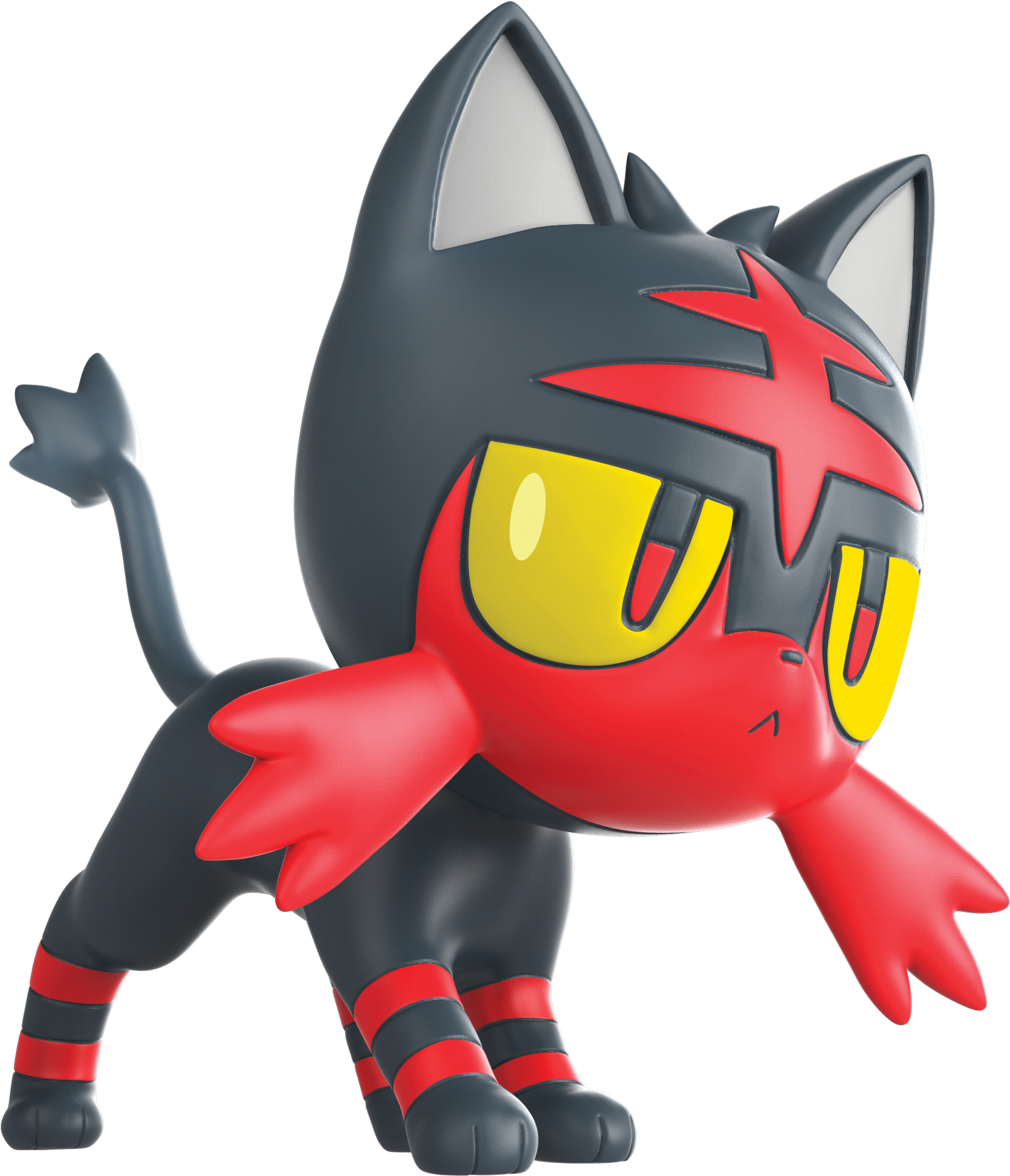 Battle Figure ,rowlet &amp - Pokemon Wicked Cool Toys (2028x2035), Png Download
