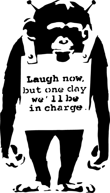 Banksy Png - Laugh Now But One Day We Ll (374x658), Png Download