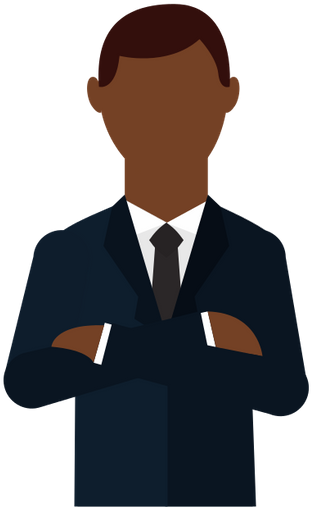 Crossed Arms Emoji Png - Emoticon Businessman (450x550), Png Download
