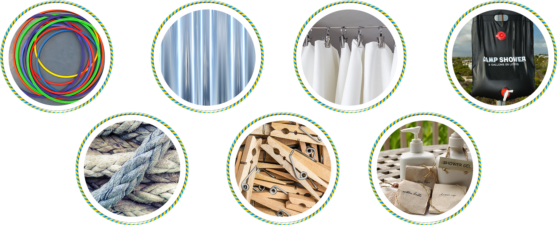 A Sturdy Hula Hoop About 3 Feet In Diameter Shower (1920x821), Png Download