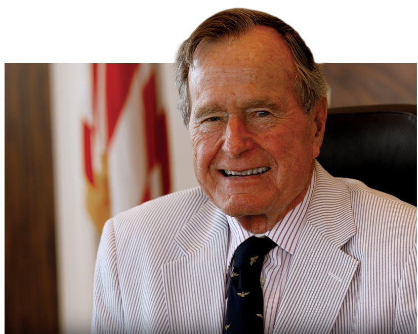 President George H - George H. W. Bush (826x661), Png Download