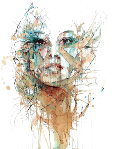 Popular And Trending Painting Art Artist Paint Colour - Watercolour And Ink Drawings (480x480), Png Download