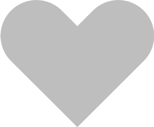 By Popup Painting & Events - Gray Heart Clip Art (637x527), Png Download