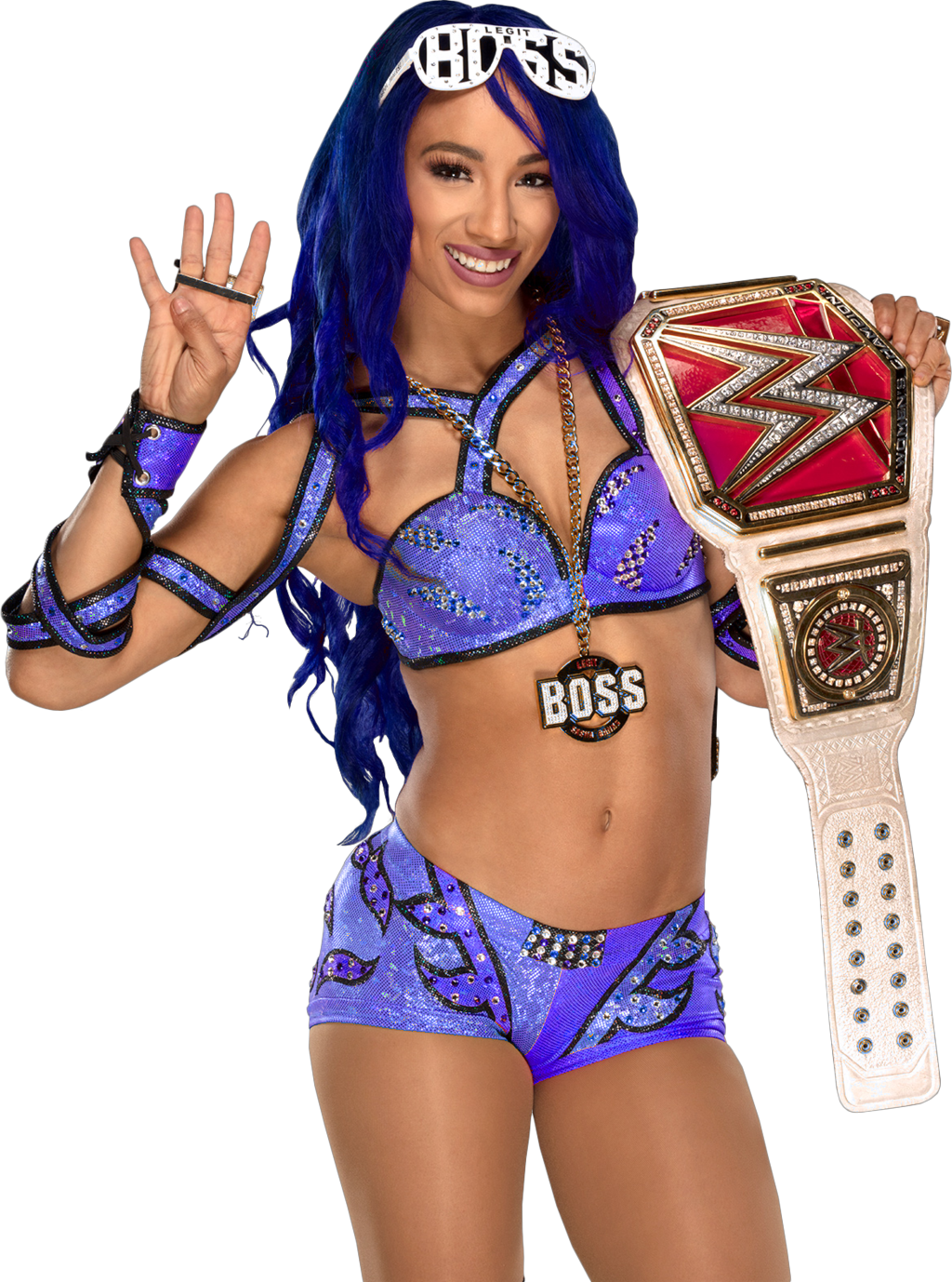 Report Abuse - Sasha Banks Women's Champion Png (1024x1378), Png Download