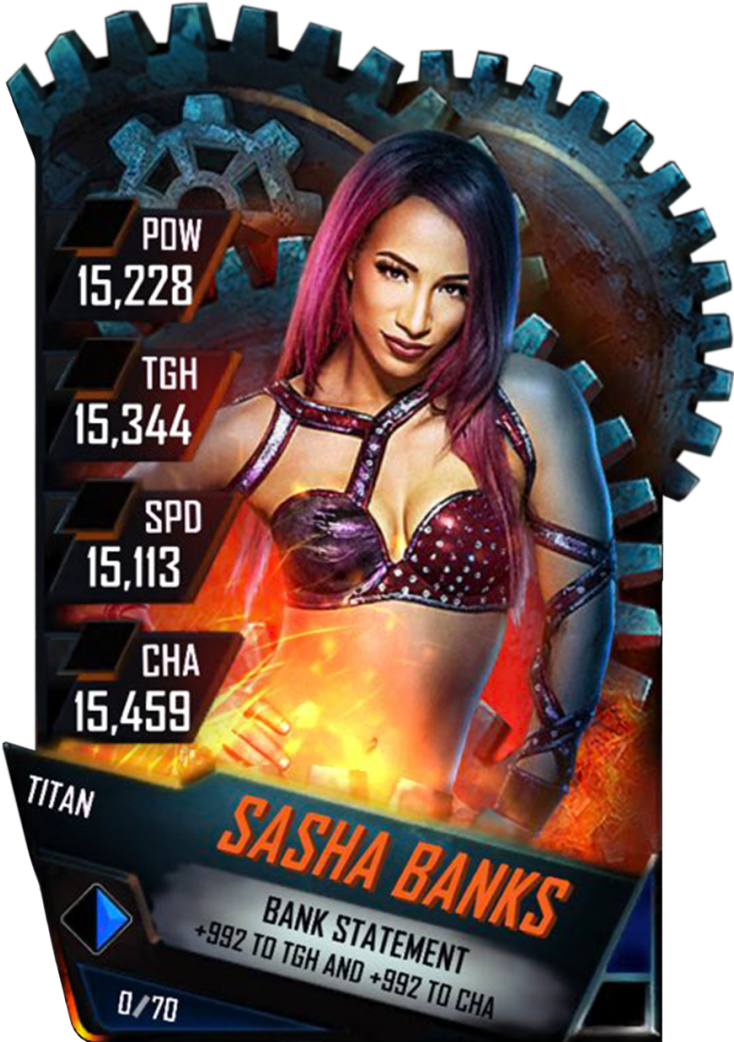 Sashabanks S4 18 Titan - Wwe Supercard Brock Lesnar Titan (733x1158), Png Download