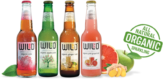 Wild One Organic Soft Drinks - Organic Drinks (600x300), Png Download