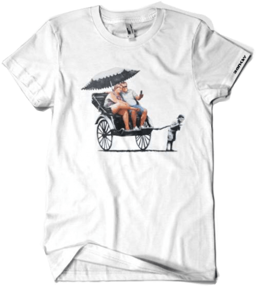 Banksy's Art - Shadow Of The Beast T Shirt (576x620), Png Download